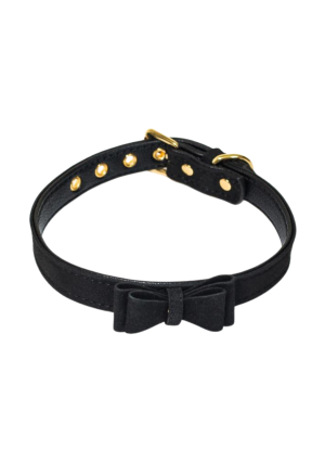 Zmysłowy choker z kokardą