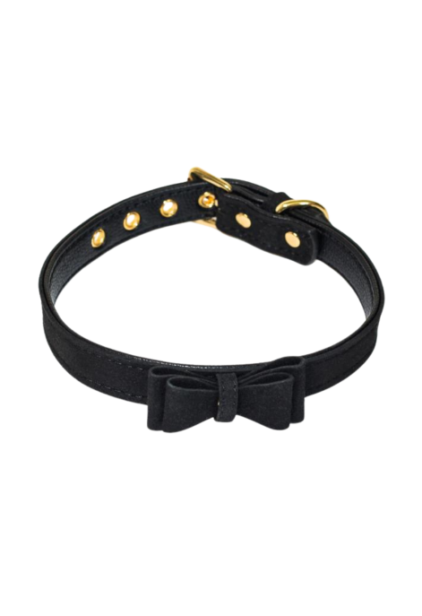 Zmysłowy choker z kokardą