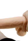 Ultra realistyczne dildo z przesuwna skórką  i rdzeniem w formie kręgów