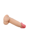 Ultra realistyczne dildo z przesuwna skórką  i rdzeniem w formie kręgów