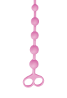 Długie, silikonowe koraliki analne w różowym kolorze - 33,6 cm