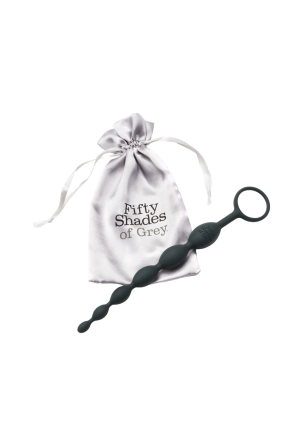 Silikonowe kulki - sonda analna, Fifty Shades of Grey