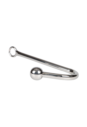 Metalowy hak analny zakończony kulką