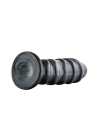 Bardzo duże, czarne dildo analne  27,9 cm