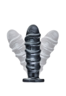 Bardzo duże, czarne dildo analne  27,9 cm