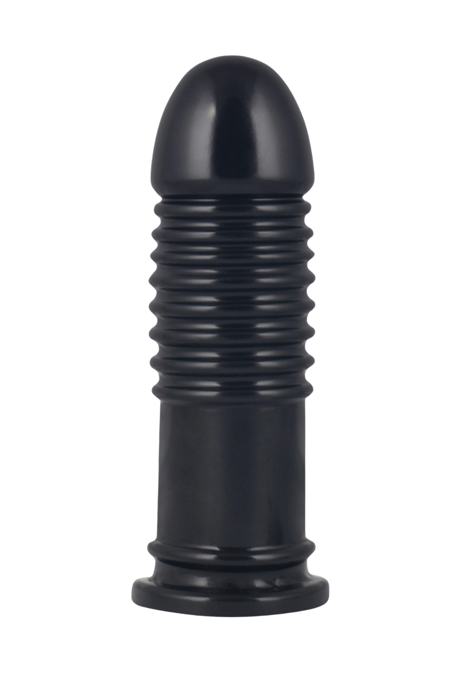 Duże, czarne dildo analne z żebrowaniem Duże, czarne dildo analne z żebrowaniem
