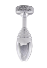 Ciężki, metalowy plug analny z prążkowaniem