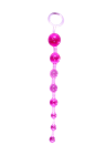 Różowe, progresywne koraliki analne - 29 cm