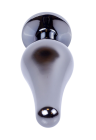 Metalowy plug z szafirowym kryształem