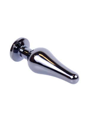Metalowy plug z szafirowym kryształem
