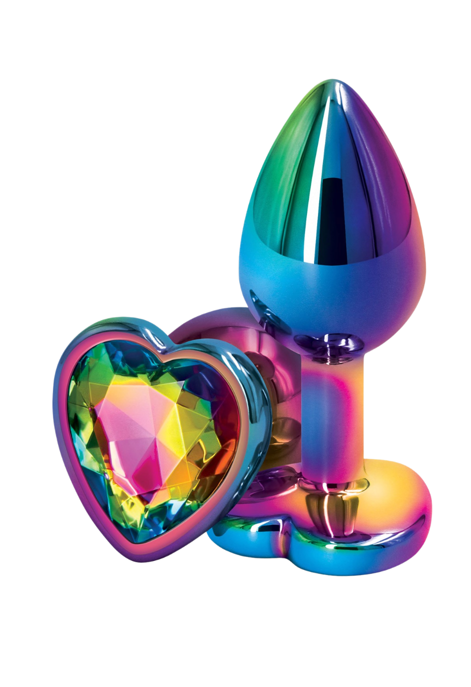 Kameleon - mały plug analny z kryształkiem w kształcie serca Kameleon - mały plug analny z kryształkiem w kształcie serca