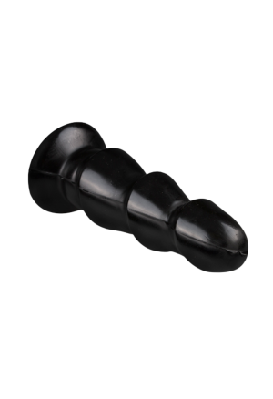 Czarne dildo analne, buttplug, choinka - 17 cm