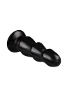 Czarne dildo analne, buttplug, choinka - 17 cm