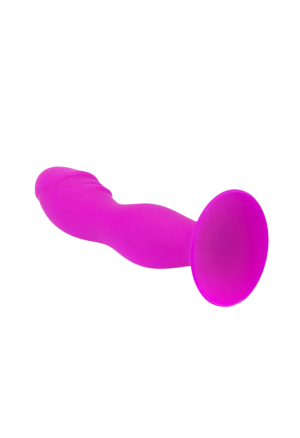 Wtyczka analna, purpurowy koreczek na przyssawce