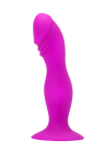Wtyczka analna, purpurowy koreczek na przyssawce