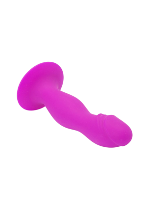 Wtyczka analna, purpurowy koreczek na przyssawce