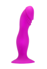 Wtyczka analna, purpurowy koreczek na przyssawce