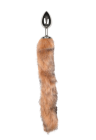 Metalowy plug, kita - lisi ogon, 35 cm