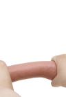 Dildo z przesuwną skórką i plastycznym kręgosłupem - 21 cm