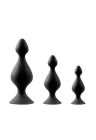 Zestaw 3 progresywnych korków analnych, dwustopniowych
