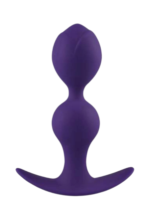 Dwustopniowy plug analny - fioletowy koreczek
