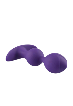 Dwustopniowy plug analny - fioletowy koreczek