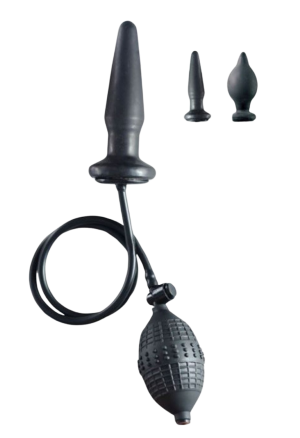 Mały pompowany plug analny, wtyczka w rozm. S