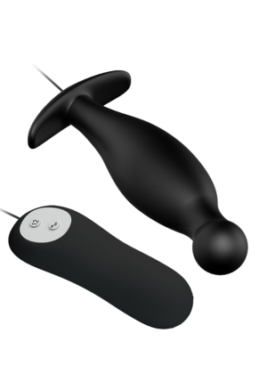 Silikonowy plug analny, wtyczka analna z wibracjami - rozm. S