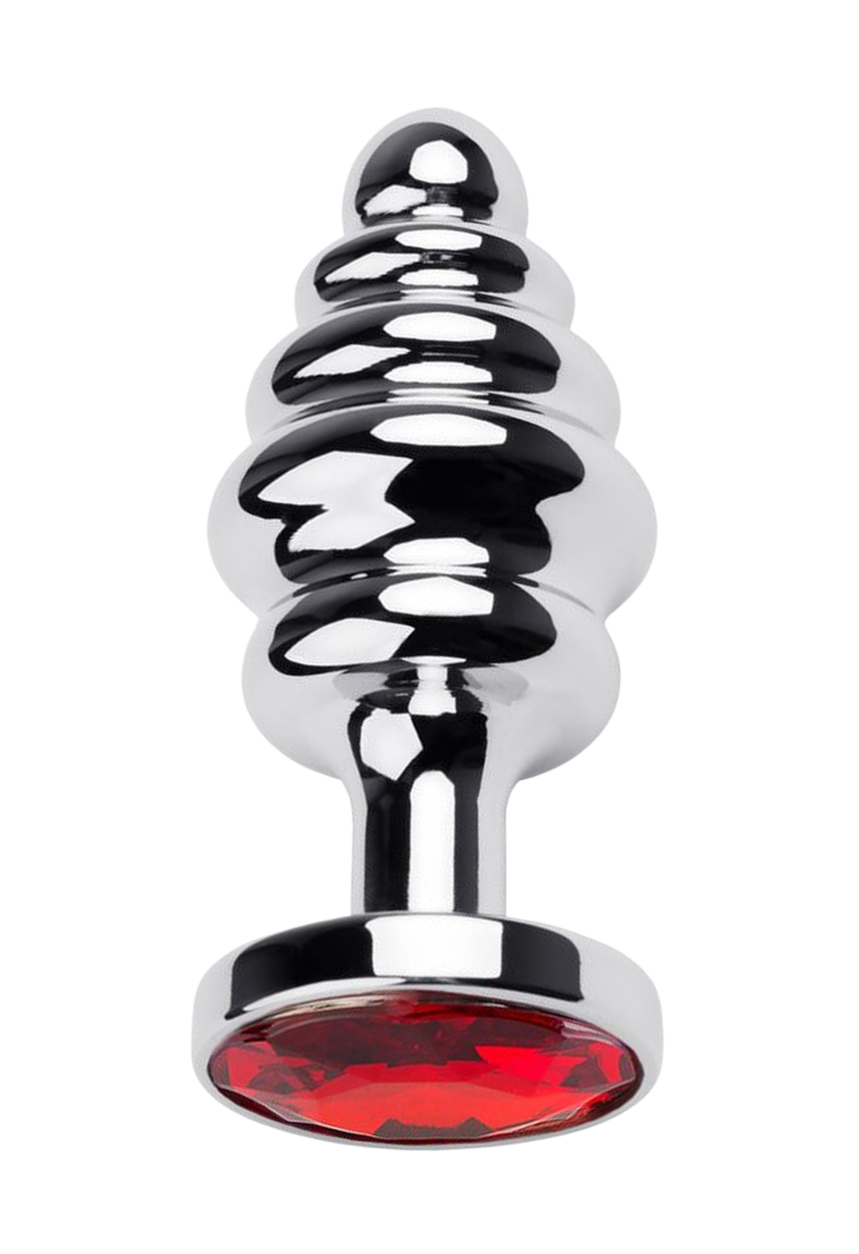 Ciężki plug analny z czerwonym kryształem Ciężki plug analny z czerwonym kryształem