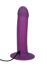 Dildo z podwójnymi czujnikami, zwiększającymi moc wibracji