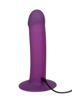 Dildo z podwójnymi czujnikami, zwiększającymi moc wibracji