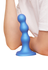 Miękkie dildo bałwanek z przyssawką w kształcie serduszka - rozm. S