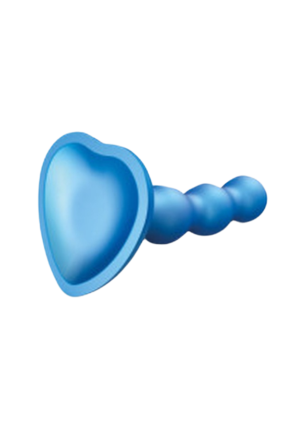 Miękkie dildo bałwanek z przyssawką w kształcie serduszka - rozm. S