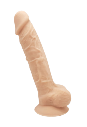 Termoaktywne, klasyczne dildo z silikonu - 17,5 cm