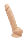 Termoaktywne, klasyczne dildo z silikonu - 17,5 cm