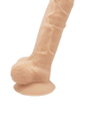 Termoaktywne, klasyczne dildo z silikonu - 17,5 cm