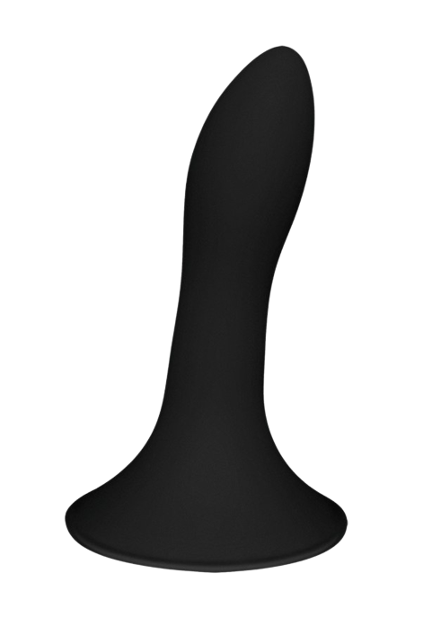 Czarne, termoaktywne dildo w kolorze czarnym