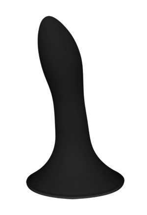 Czarne, termoaktywne dildo w kolorze czarnym