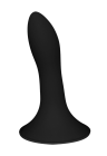 Czarne, termoaktywne dildo w kolorze czarnym