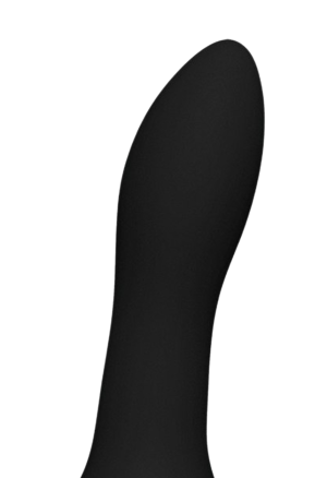 Czarne, termoaktywne dildo w kolorze czarnym