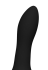 Czarne, termoaktywne dildo w kolorze czarnym