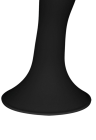 Czarne, termoaktywne dildo w kolorze czarnym