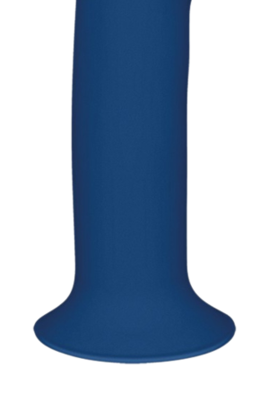 Niebieskie, proste dildo z silikonu - średnica 5cm