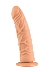Grube dildo bez jąder z wyraźną fakturą żył