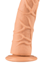 Grube dildo bez jąder z wyraźną fakturą żył