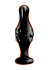Eleganckie, szklane dildo ze stymulującymi wypustkami