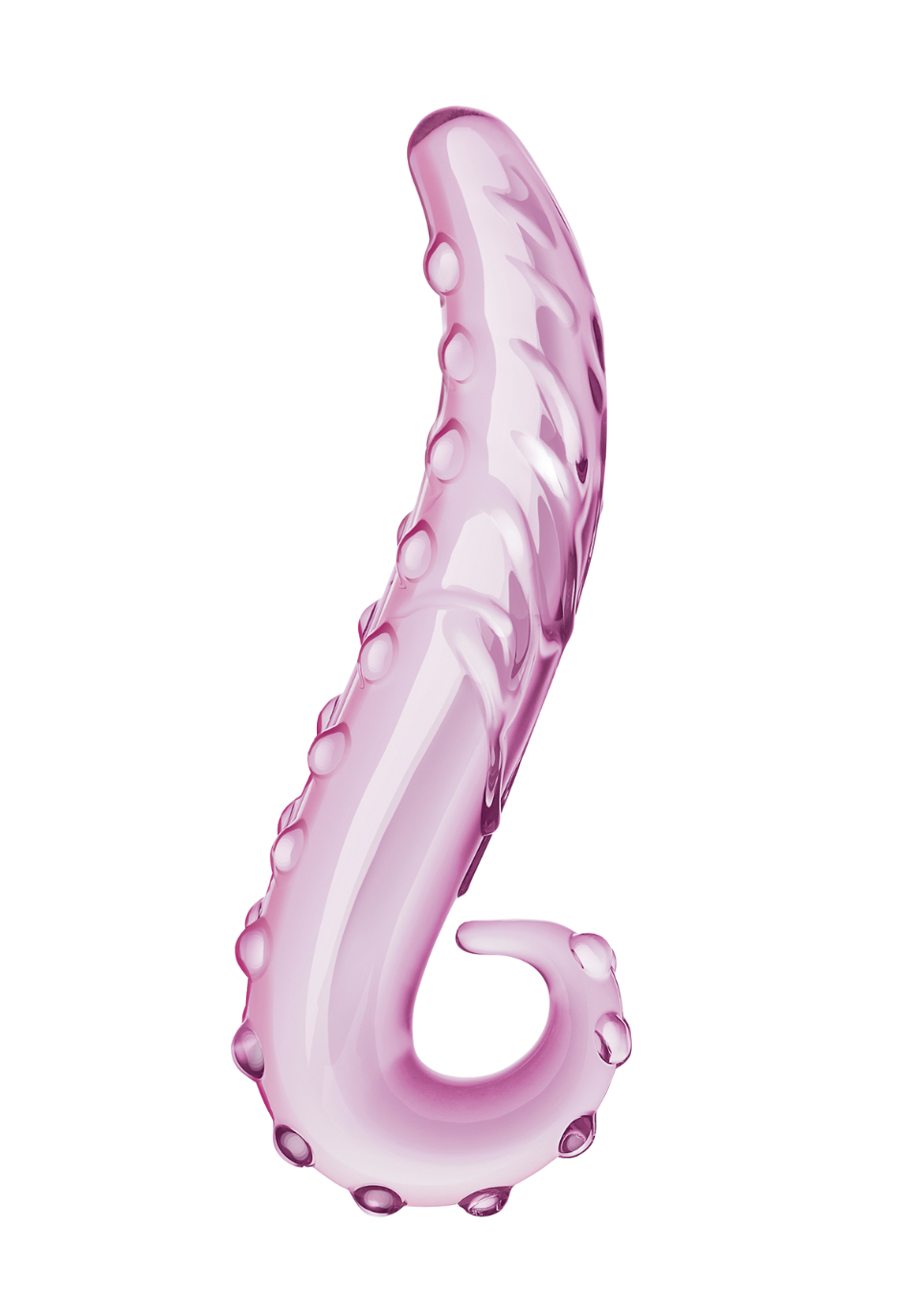 Zakrzywione, szklane dildo z teksturą stymulującą Zakrzywione, szklane dildo z teksturą stymulującą