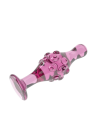 Szklane dildo z wypustkami