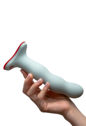 Szałwiowe dildo z ruchomymi kuleczkami we wnętrzu