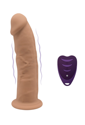 Bardzo realistyczne, wibrujące dildo z  przyssawką